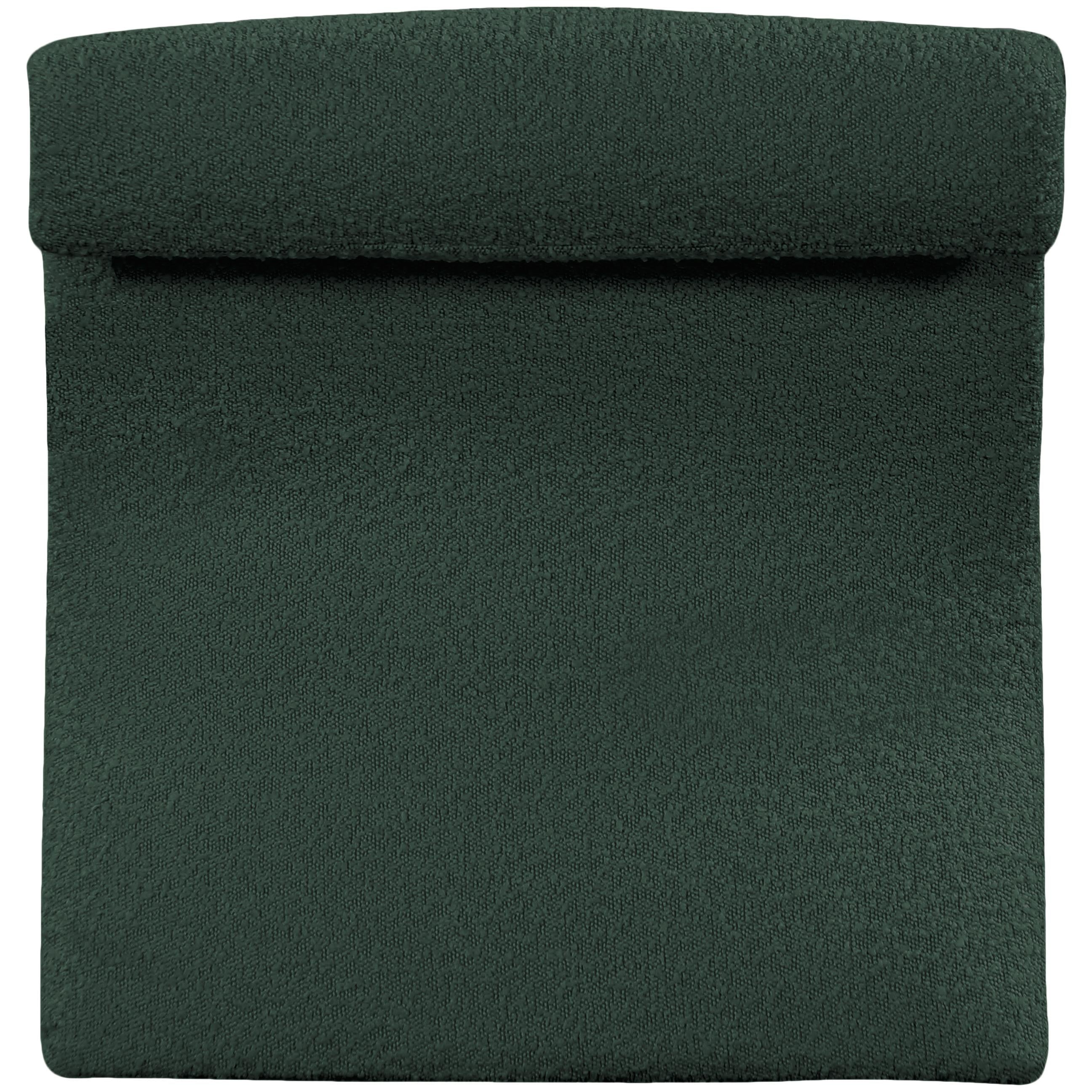 Meridian Mulberry Green Boucle Fabric Accent Chair